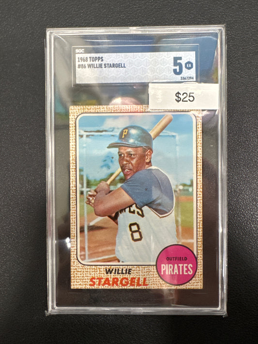 1968 Topps MLB Willie Stargell SGC 5