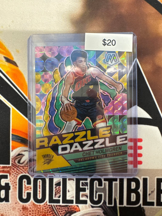 2023-24 Panini Mosaic NBA Chet Holmgren Razzle Dazzle SSP