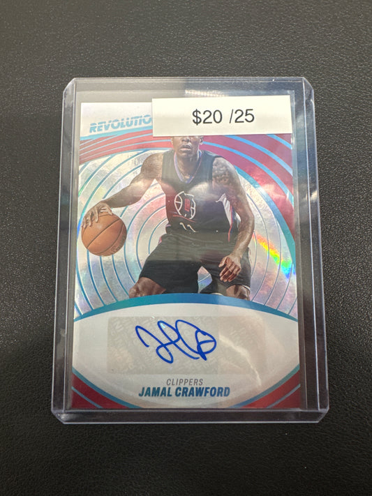 2022-23 Panini Revolution Basketball Jamal Crawford Autograph /25