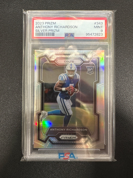 2023 Panini Prizm Anthony Richardson Rookie Silver Prizm PSA 9