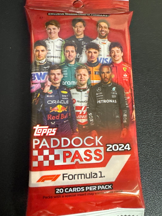 2024 Topps Formula 1 F1 Paddock Pass fat pack