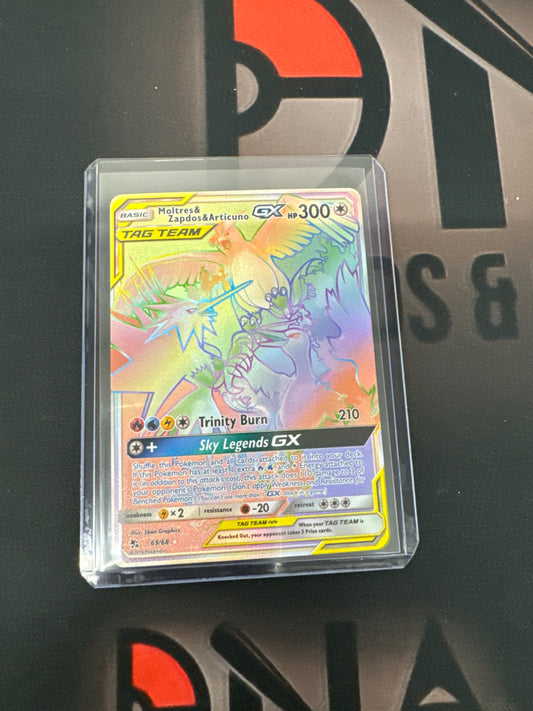 Pokémon Moltres & Zapdos & Articuno GX 69/68 hidden fates