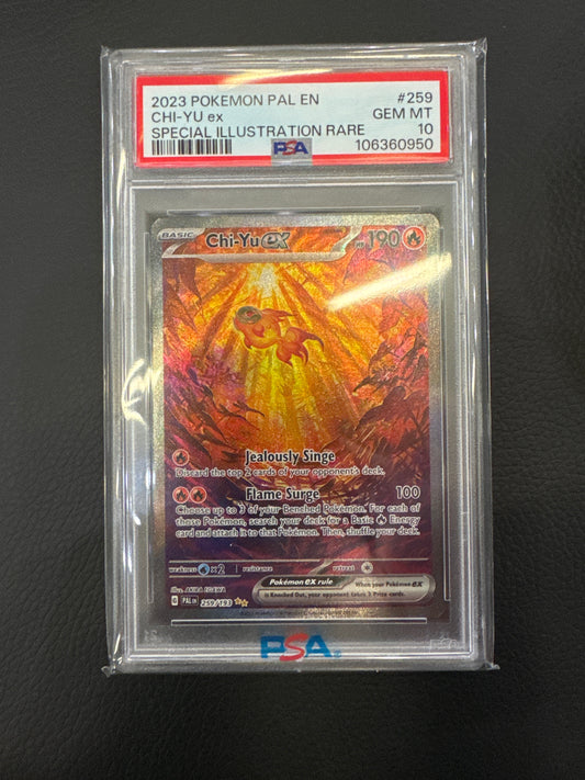 2023 Pokemon Paldea Evolved Chi-Yu EX Special Illustration Rare 259/193 PSA 10