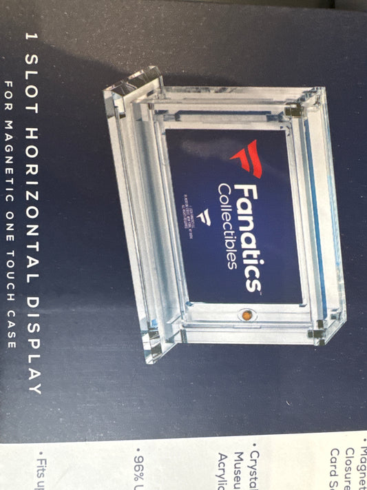 Fanatics 1 slot horizontal acrylic case for one touch card