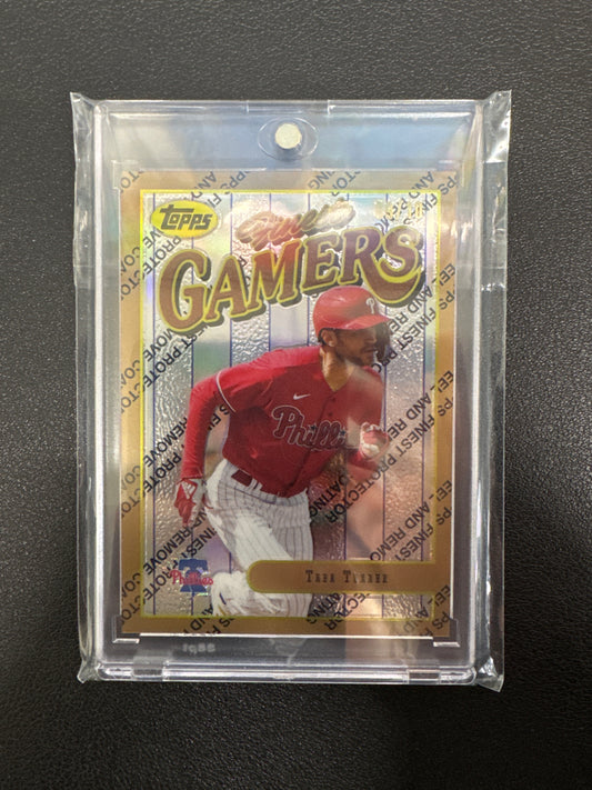 2023 Topps Finest MLB Trea Turner Finest Gamers Gold /10