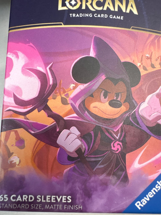 Lorcana Mickey Mouse Wayward Sorcerer card sleeves