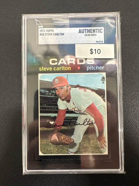 1971 Topps MLB Steve Carlton SGC Authentic