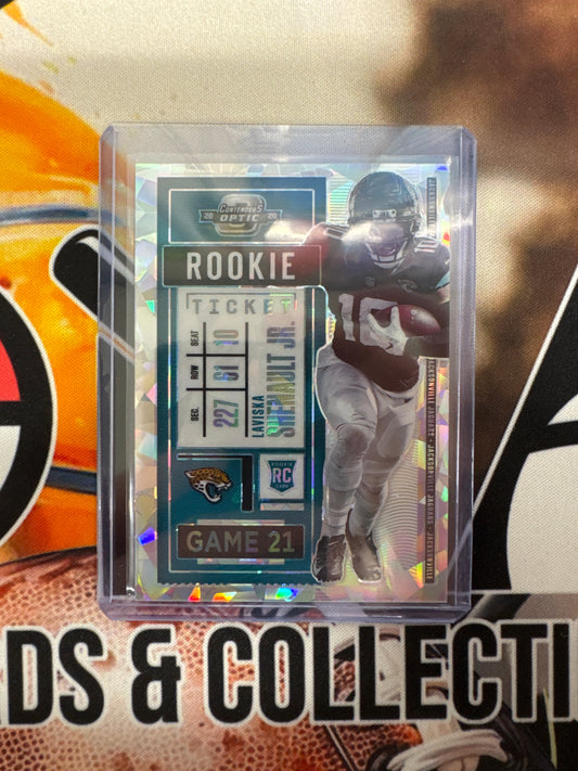 2020 Panini Contenders Optic NFL Laviska Shenault Jr. Rookie Ticket Cracked Ice /22