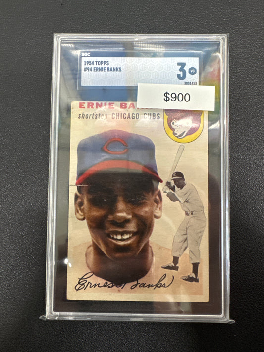 1954 Topps Ernie Banks SGC 3