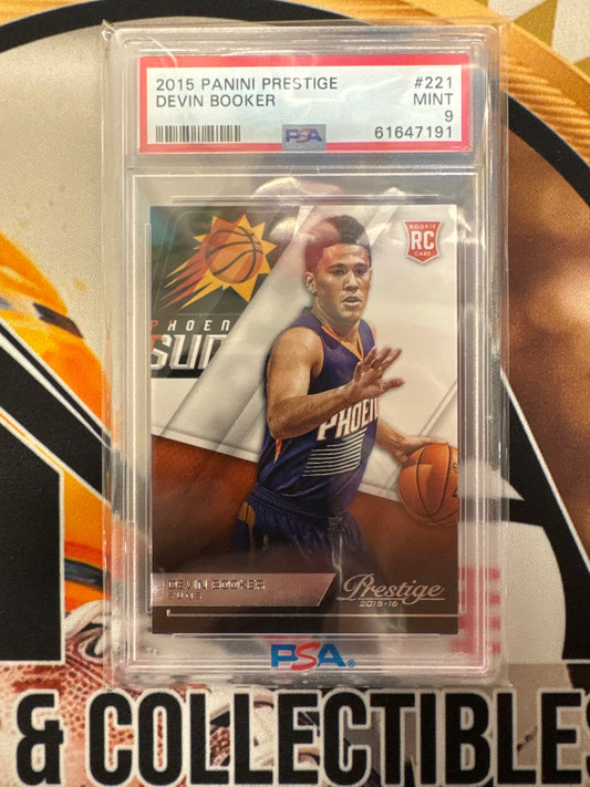 2015 Panini Prestige NBA Devin Booker Rookie PSA 9