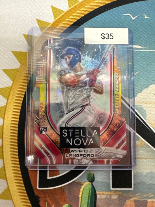 2024 Topps Chrome Cosmic Wyatt Langford Stella Nova Rookie Die-Cut