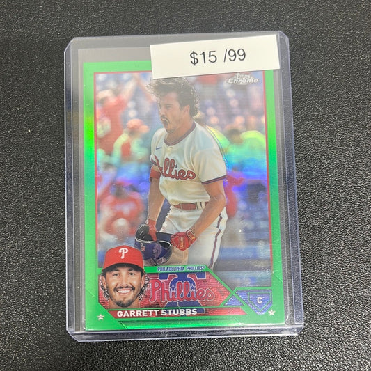 2023 MLB Topps Chrome Garrett Stubbs Green /99