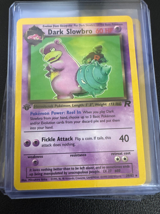 Pokemon Dark Slowbro 29/82 1st edition Team Rocket