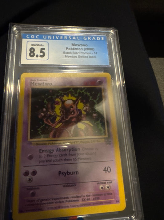 Pokemon Mewtwo WOTC 14 CGC 8.5