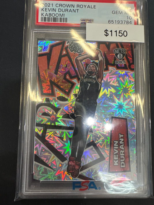 2021-22 Crown Royale Kevin Durant Kaboom! PSA 10