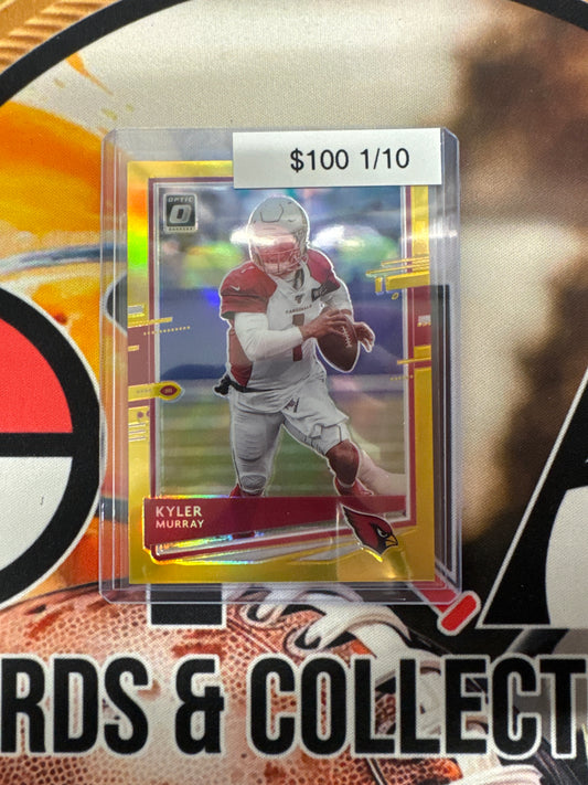 2020 Panini Donruss Optic NFL Kyler Murray Gold Refractor 1/10