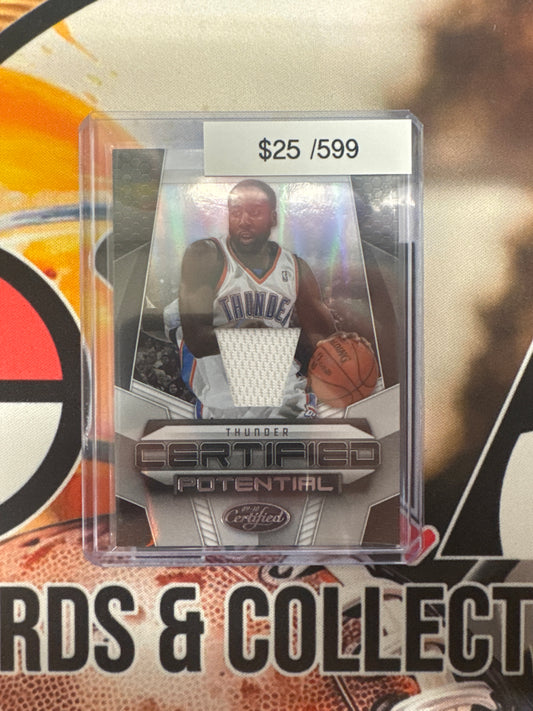 2010 Panini Certified James Harden Certified Potential Patch /599