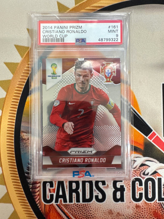 2014 Panini Prizm Cristiano Ronaldo World Cup PSA 9
