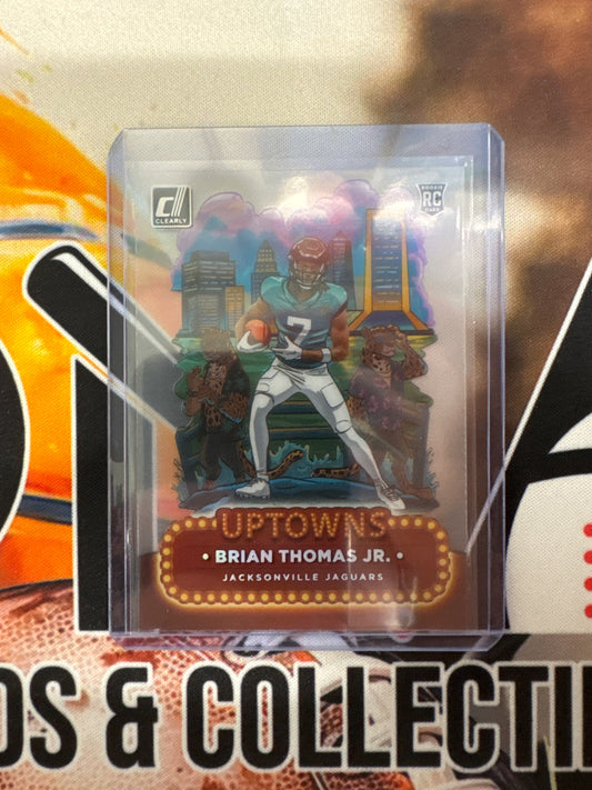 2024 Panini Donruss Clearly Brian Thomas Jr. Rookie Uptowns