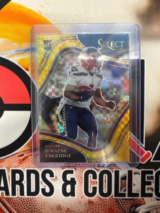 2021 Panini Select NFL D’Wayne Eskridge Rookie Gold Power /10