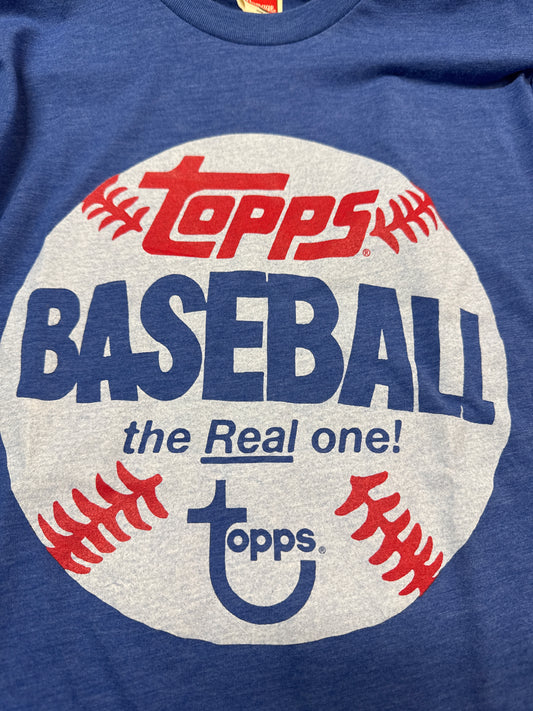 Topps Homage Baseball The Real One Blue (Adult) T-shirt