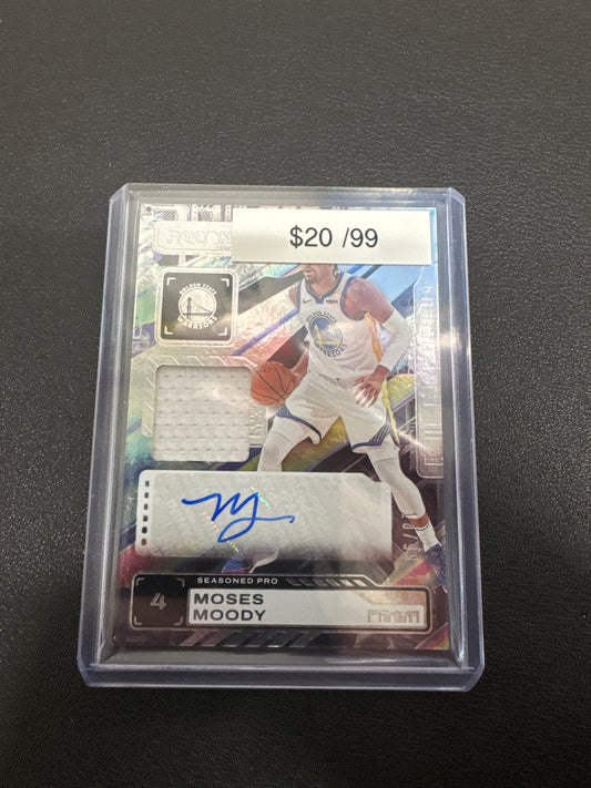 2023-24 Panini Recon Basketball Moses Moody Patch Autograph /99