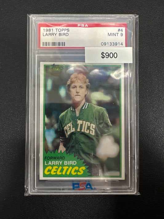 1981 Topps NBA Larry Bird PSA 9