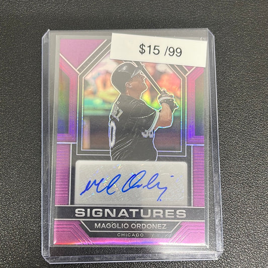 2023 MLB Prizm Magglio Ordonez Signatures Purple /99