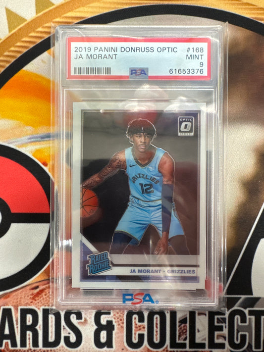 2019 Panini Donruss Optic NBA Ja Morant Rated Rookie PSA 9