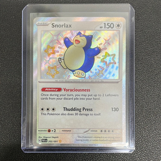 Pokémon Snorlax Shiny Rare (Paldean Fates) 202/091