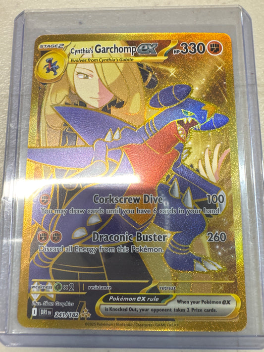 Pokemon Cynthia’s Garchomp ex 241/182 Destined Rivals