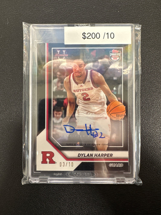 2025 Topps Industry Conference Dylan Harper Bowman U Autograph Black /10