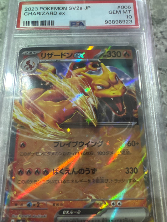 Pokemon Japanese Charizard ex 006/165 PSA 10