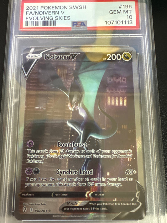 Pokemon Noivern V 196/203 PSA 10