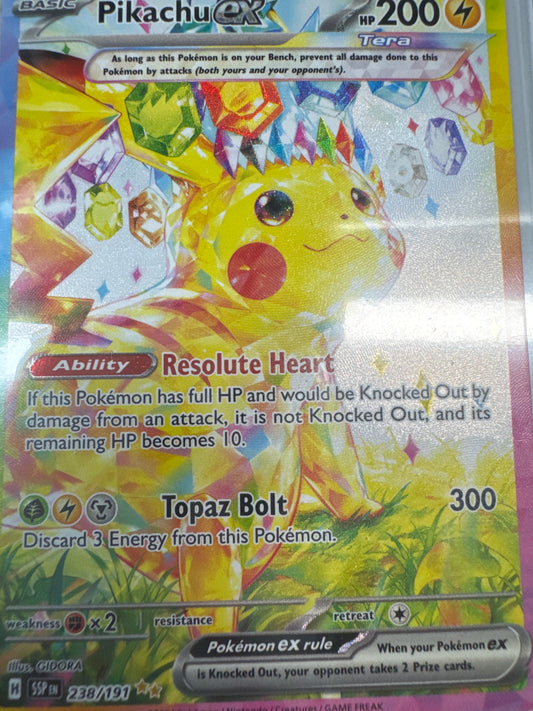 Pokemon Pikachu ex 238/191 surging Sparks