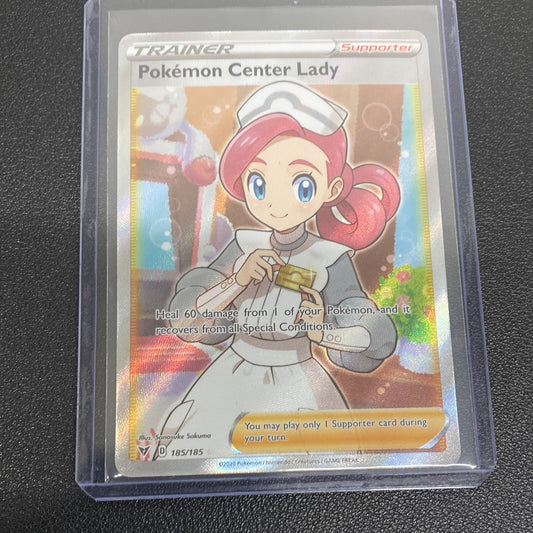Pokémon Pokémon Center Lady 185/185 Vivid Voltage