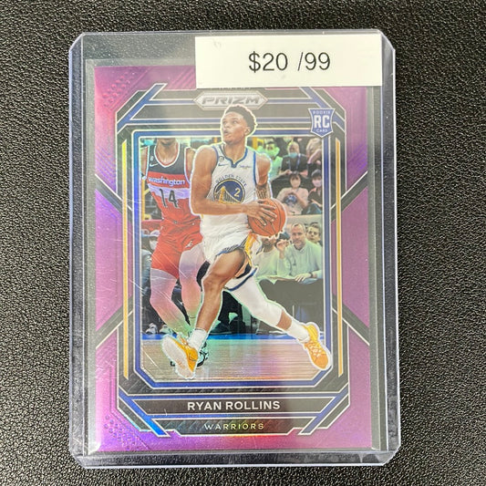 2022-33 NBA Prizm Ryan Rollins Purple Rookie /99