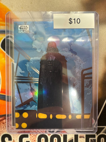 Topps Chrome Star Wars Galaxy Confronting Darth Vader Duel On Cloud City Refractor