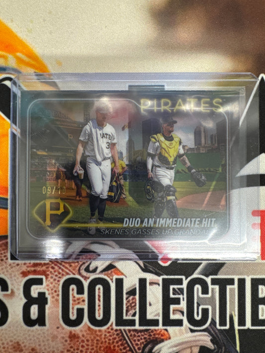 2024 Topps Baseball Paul Skenes & Yasmani Grandal Duo an Immediate Hit Skenes Gasses Up Grandal Acetate /10
