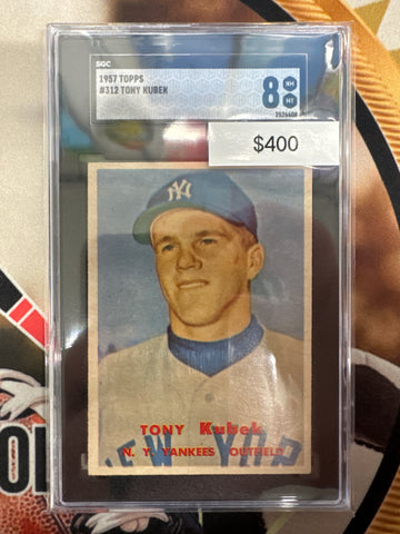 1957 Topps MLB Tony Kubek SGC 8