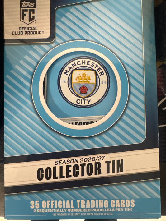 2026-27 Topps Manchester City Collector tin