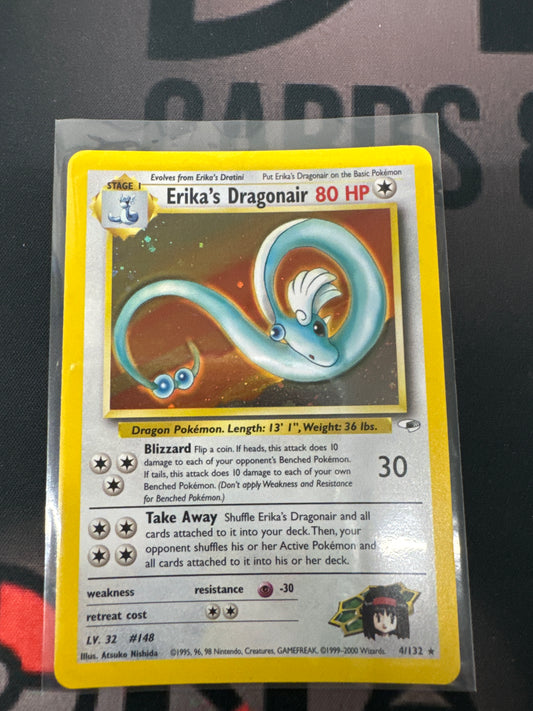 Pokemon Erika’s Dragonair 4/132 LP