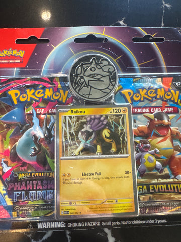 Pokemon 2 pack blister Raikou promo