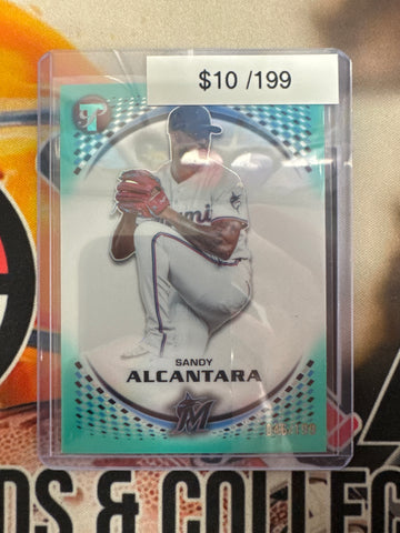 2026 Topps Pristine MLB Sandy Alcantara Teal Refractor /199