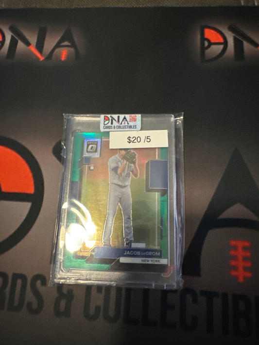 2022 Optic Jacob DeGrom /5 green