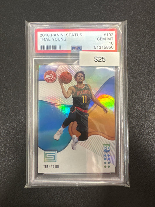2018 Panini Status Trae Young Rookie PSA 10