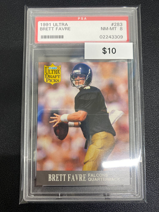 1991 Ultra Draft Picks Brett Favre Rookie PSA 8