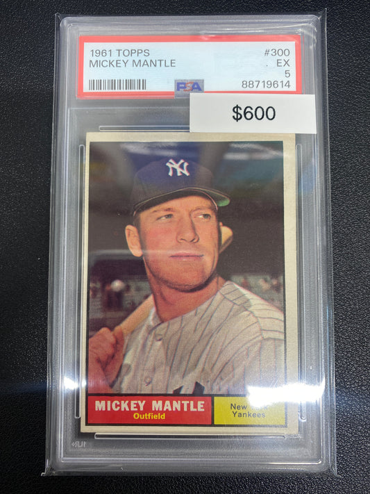 1961 Topps Mickey Mantle PSA 5