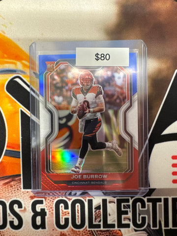 2020 Panini Prizm NFL Joe Burrow Rookie Red/White/Blue Prizm
