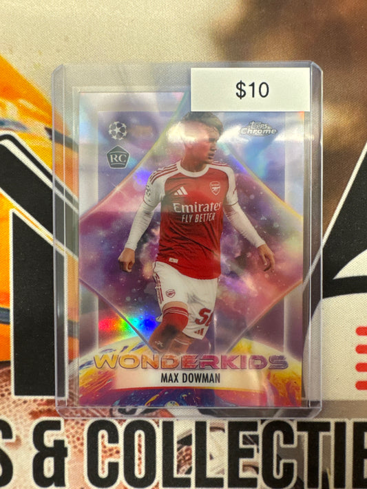 2026 Topps Chrome Champions League Max Dowman Rookie Wonderkids